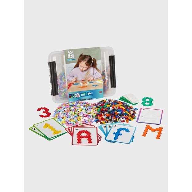 Plus-Plus - ABC & 123 Storage Box / 2000 pcs ( 3923 )