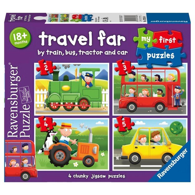 Ravensburger - Travel Far My First Puzzle 2/3/4/5p