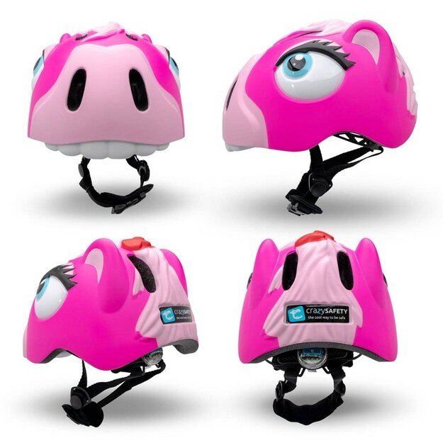 Crazy Safety - Horse Bicycle Helmet - Pink (100901-04-01)