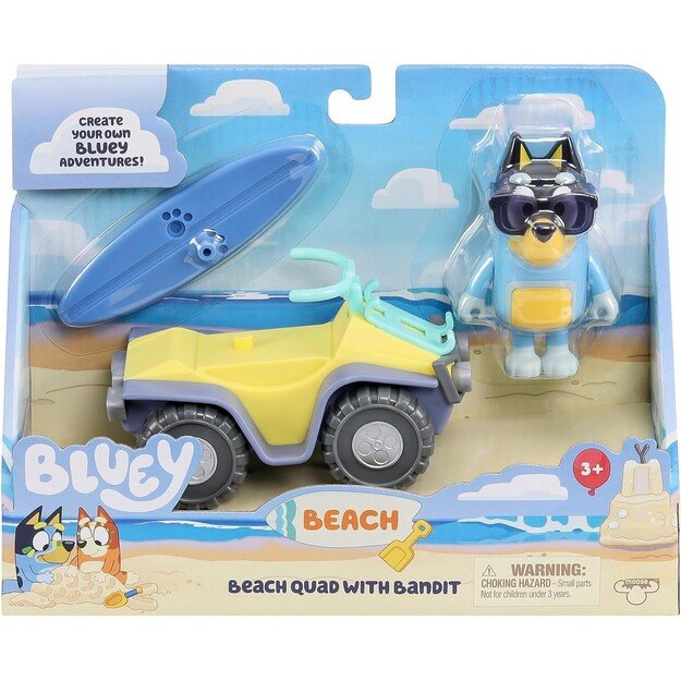 Bluey - Figure and Vehicle - Beach Quad ( 90183 )