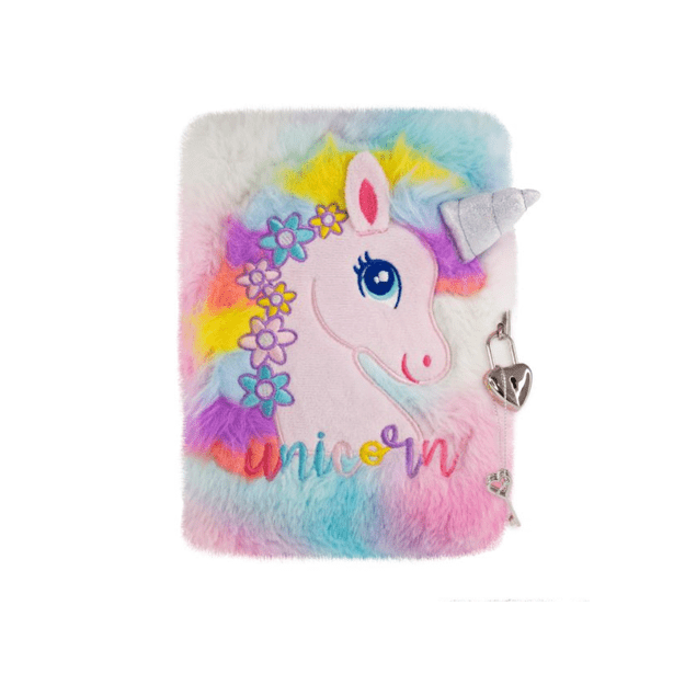 Tinka - Plush Diary with Lock - Unicorn (8-802145)