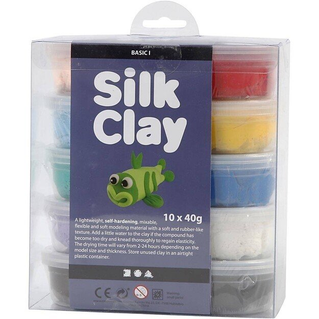 Silk Clay - Basic Colours (10 x 40 g) (79143)