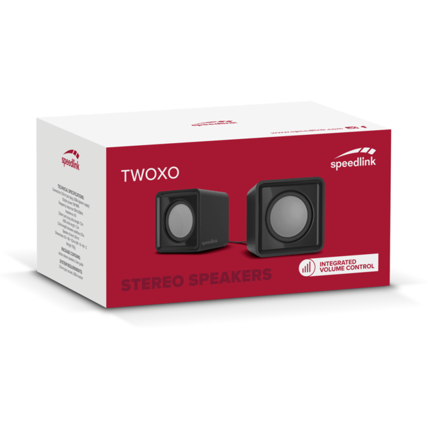 Speedlink - TWOXO Stereo Speakers, black