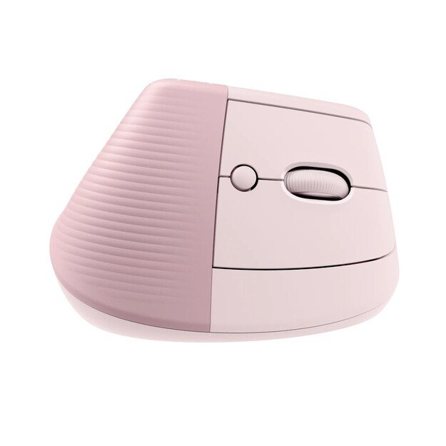 Logitech - Lift Ergo Mouse, Rose/Dark Rose