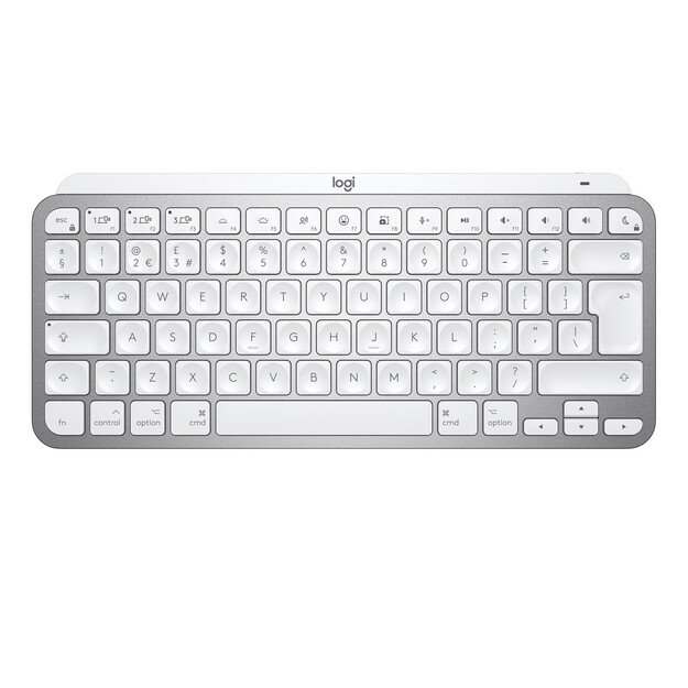 Logitech - MX Keys Mini For Mac Minimalist Wireless Illuminated Keyboard - Nordic Layout