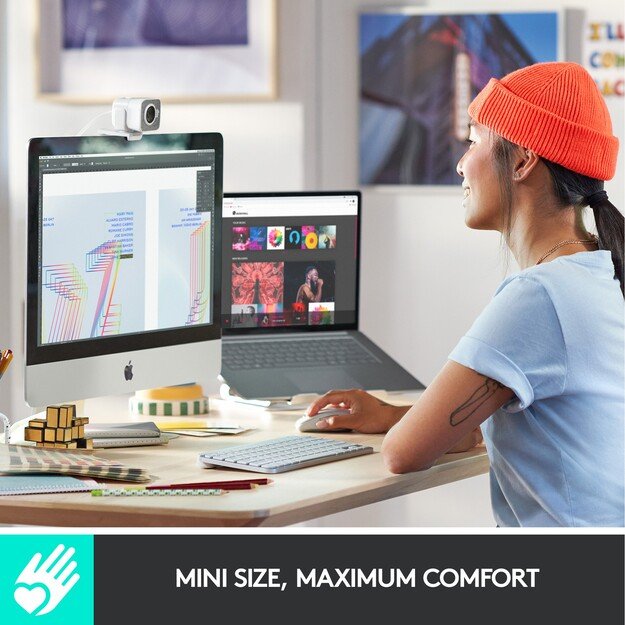 Logitech - MX Keys Mini For Mac Minimalist Wireless Illuminated Keyboard - Nordic Layout
