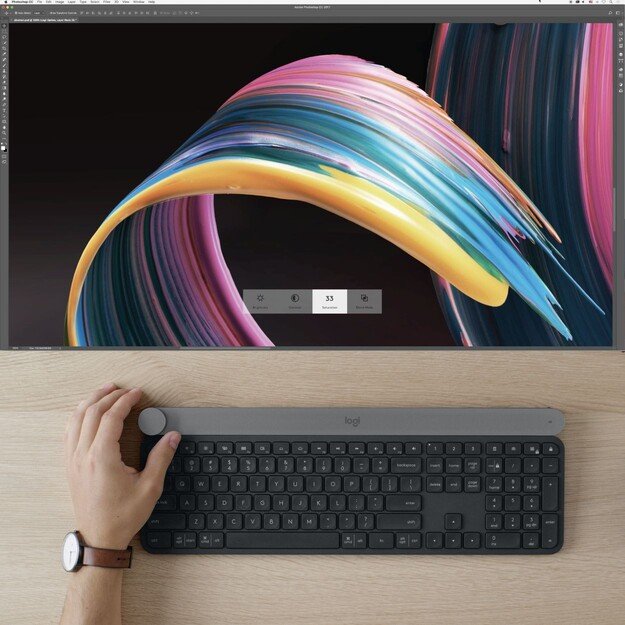 Logitech - Craft Advanced keyboard with creative input dial - Nordic Layout