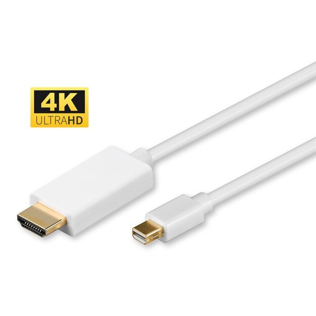 MicroConnect - Mini DisplayPort 1.2 - HDMI Cable, 4K 2m