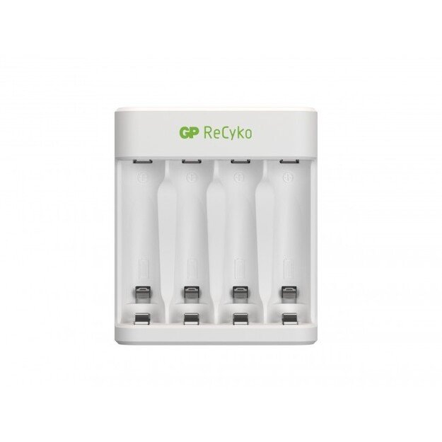 GP - ReCyko Battery Charger E411 USB - incl. 4 x AA 2100 mAh Batteries