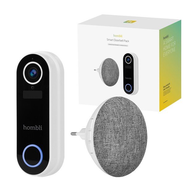 Hombli - Smart Doorbell 2 Promo Pack (Doorbell 2 + Chime 2) White