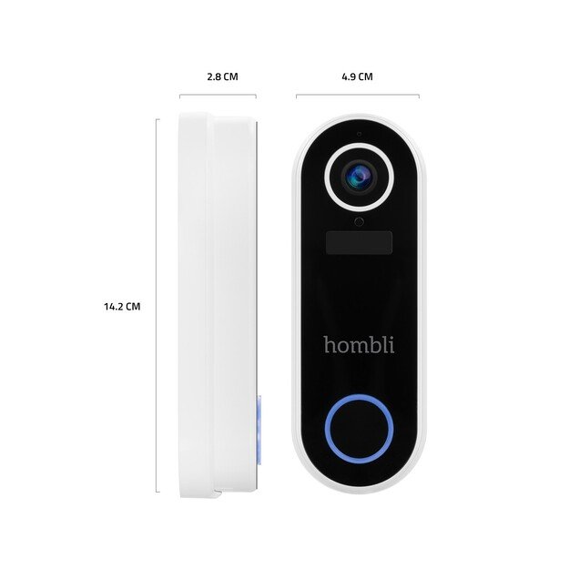 Hombli - Smart Doorbell 2 Promo Pack (Doorbell 2 + Chime 2) White