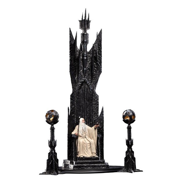 The Lord of the Rings - Saruman the White on Throne Statue