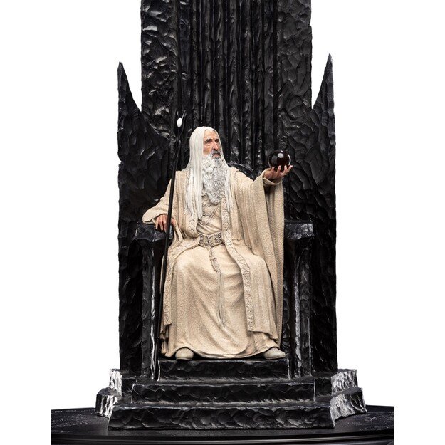 The Lord of the Rings - Saruman the White on Throne Statue