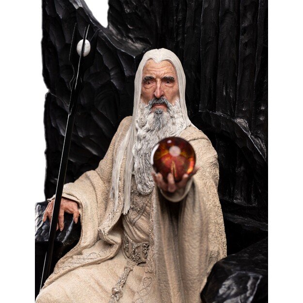 The Lord of the Rings - Saruman the White on Throne Statue