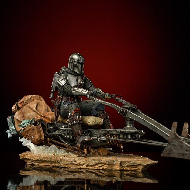 Star Wars - On Speederbike Statue Deluxe Art Scale 1/10