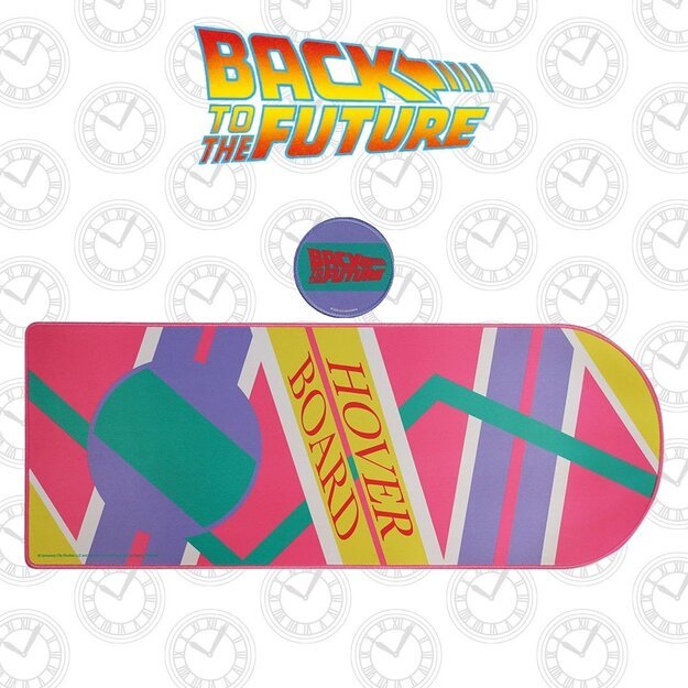 Back to the Future XL Hoverboard Desk Pad and Coaster Set