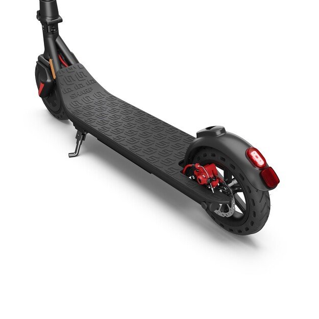 Sharp - Electric Scooter with LED light footplate - Black