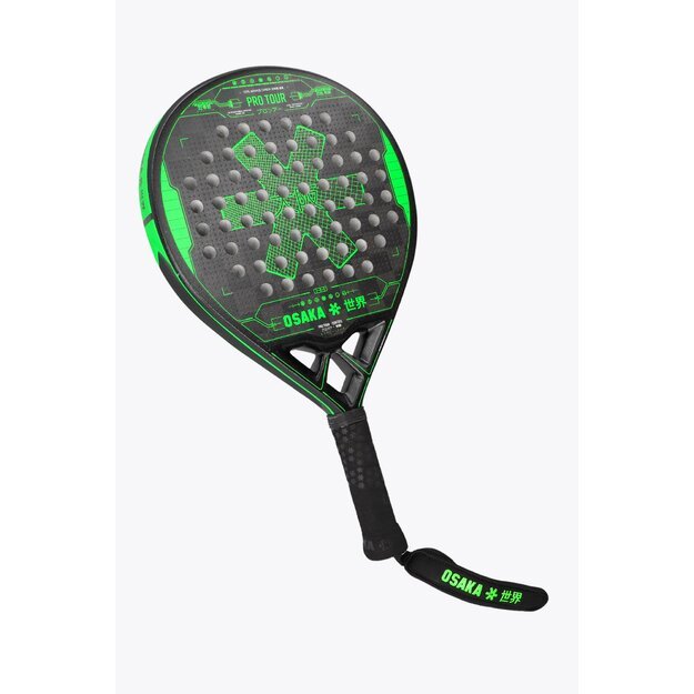 Osaka - Pro Tour Control Padel Racket - Black/Green