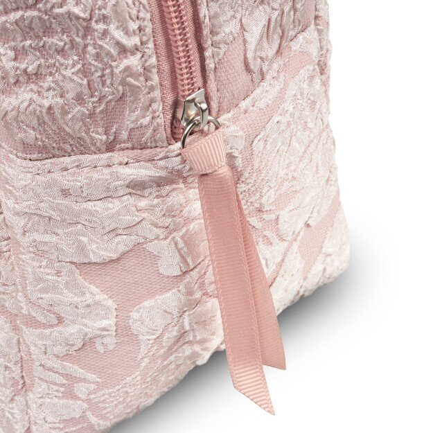 Karen - Toiletry Bag - Pink Brocade