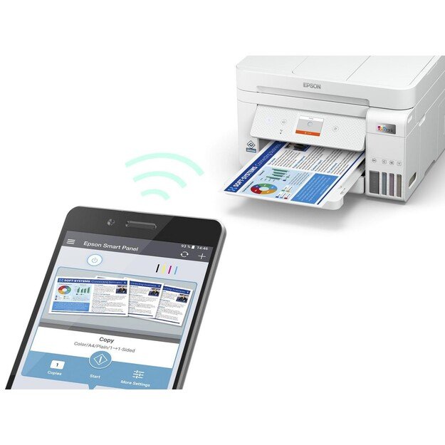 Epson - EcoTank ET-4856 White Multifunction printer