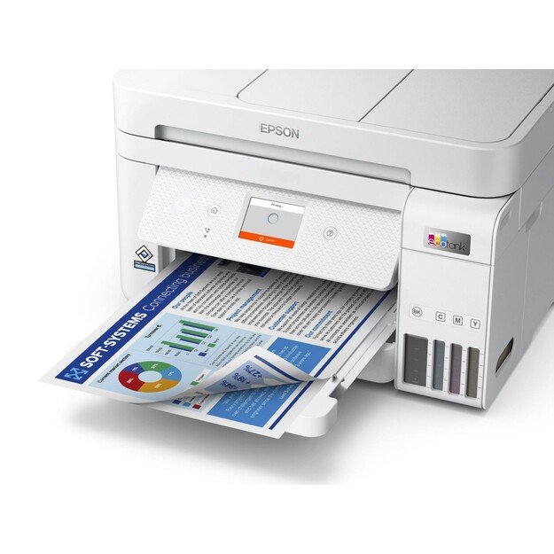 Epson - EcoTank ET-4856 White Multifunction printer