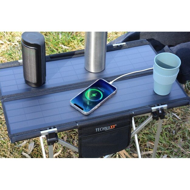 Technaxx - Foldable Solar Camping Table - 20W