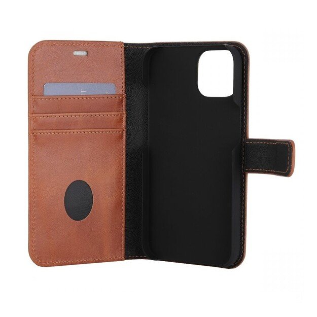 RadiCover - Radiation Protection Wallet Vegan Leather 2in1 iPhone 14 Exclusive Brown