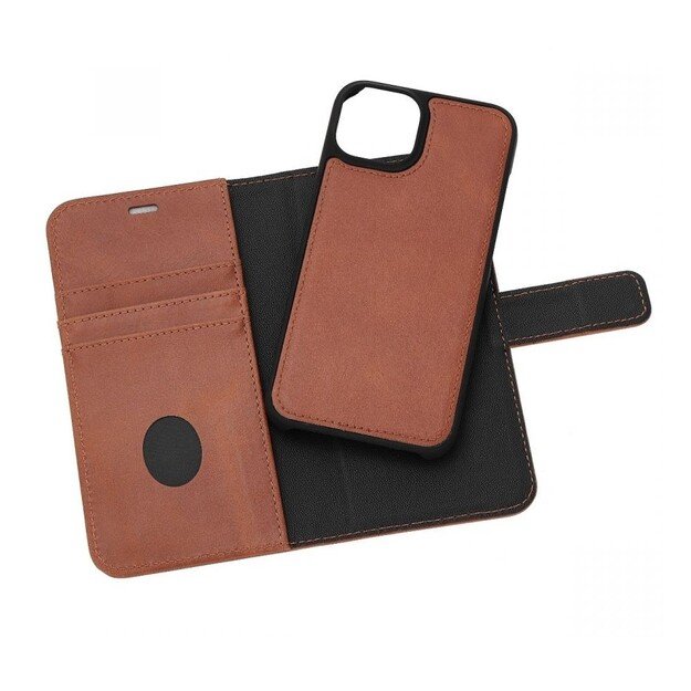 RadiCover - Radiation Protection Wallet Vegan Leather 2in1 iPhone 14 Exclusive Brown