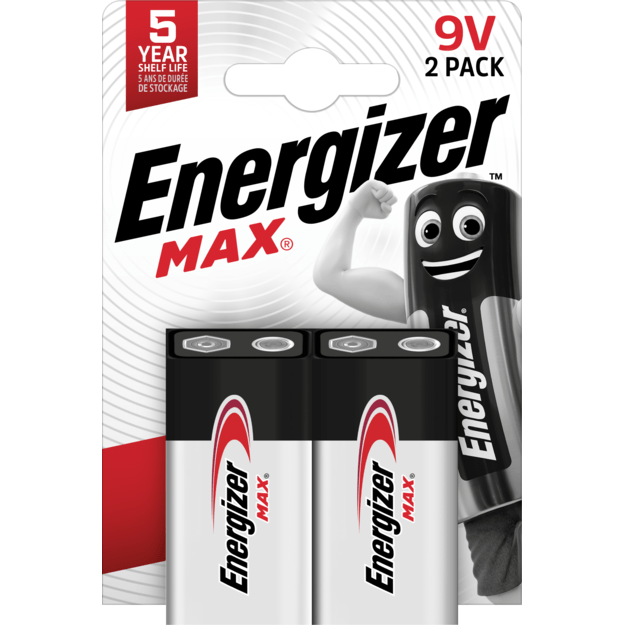 Energizer - MAX 9V/6LR61 (2-pack)