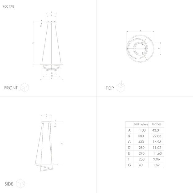 EGLO - Lobinero-Z pendant white Ø57 - TW - Zigbee, Bluetooth