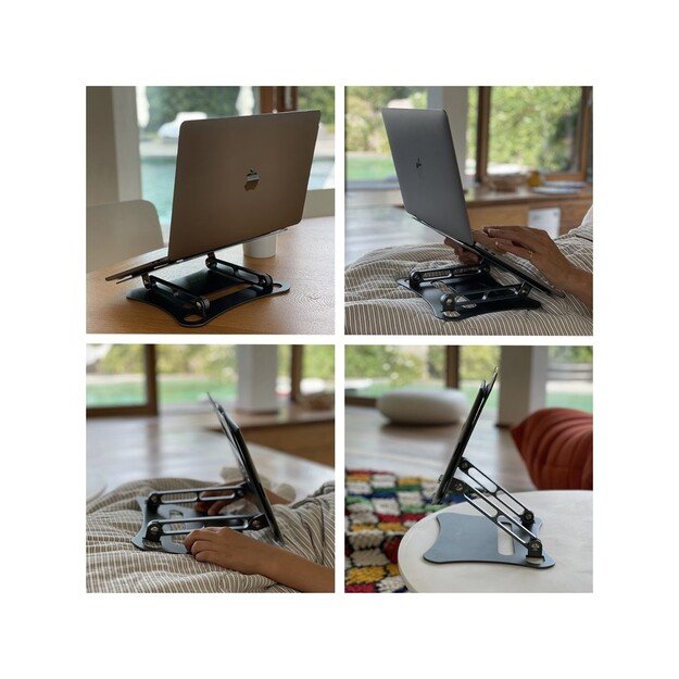 Philbert - Laptop/Tablet Stand/Desk Universal w/key, Silver