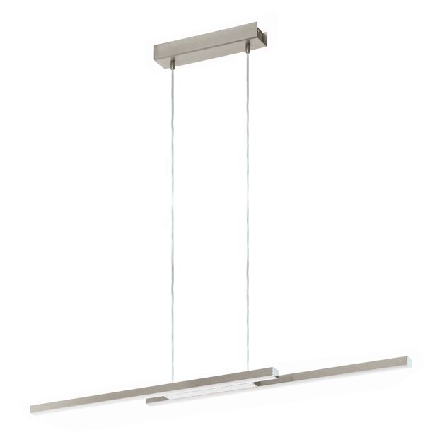 EGLO - Fraioli-Z long table pendant brushed steel - RGB + TW - Zigbee, Bluetooth