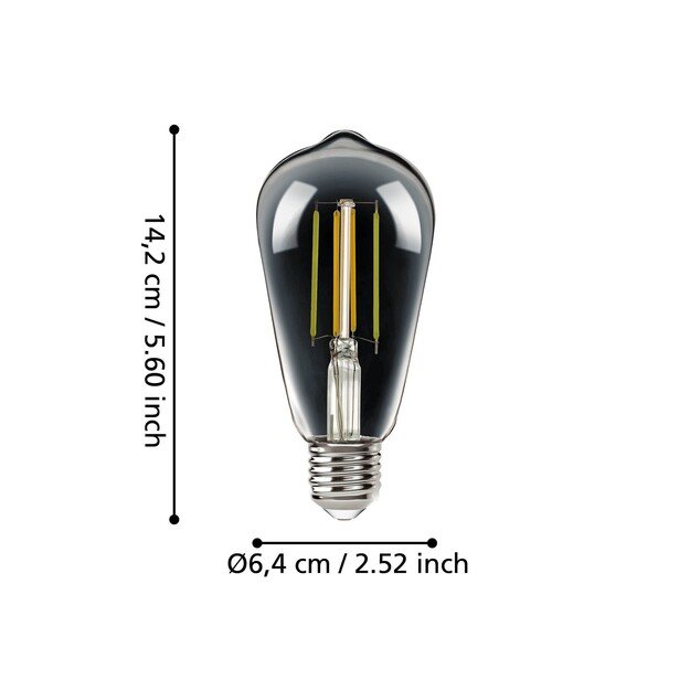 EGLO - E27 ST64, clear - TW - Zigbee, Bluetooth