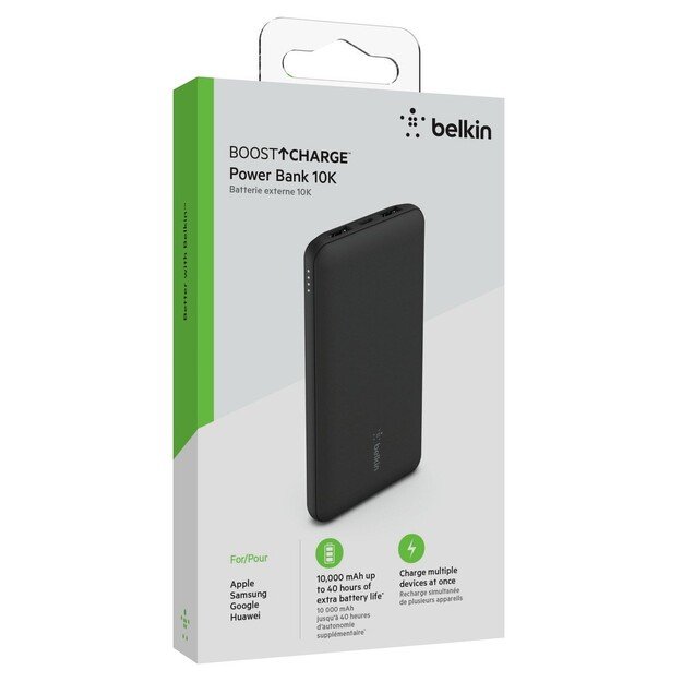 Belkin - Power Bank w/USB-C 10.000 mAh 15W, Black