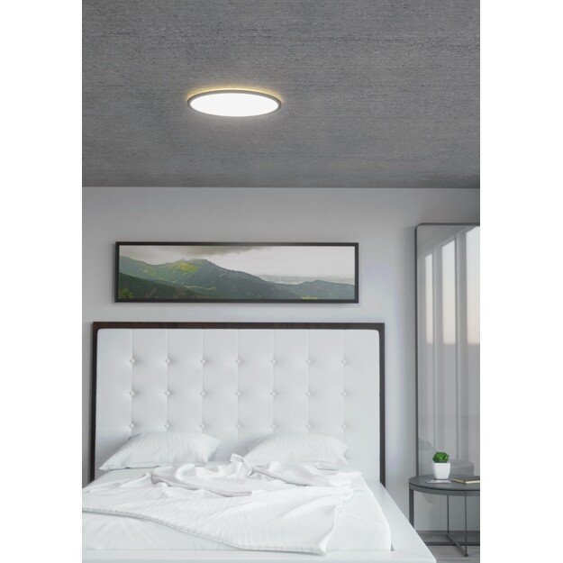 EGLO - Rovito-Z ceiling lamp black Ø42 - RGB + TW - Zigbee, Bluetooth