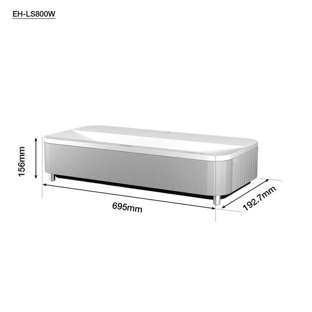 Epson - EH-LS800W Super-ultra-short-throw projector, White