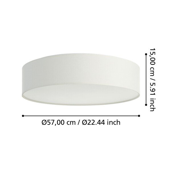 EGLO - Romao-Z loft lamp white Ø57 - RGB + TW - Zigbee, Bluetooth