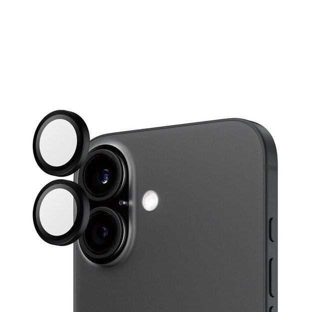 PanzerGlass - Hoops Lens Protector - iPhone 16/iPhone 16 Plus - Black