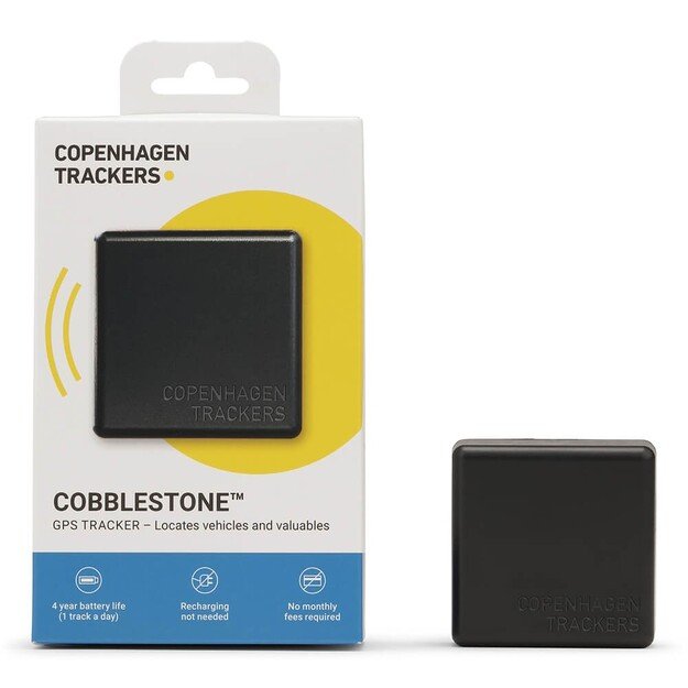 Copenhagen Trackers - Cobblestone GPS Tracker (100% free to use, no subscription)