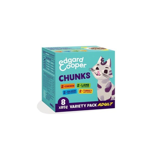 Edgard Cooper - Cat Adult Vetfood Chunks Multipack - 8x85g