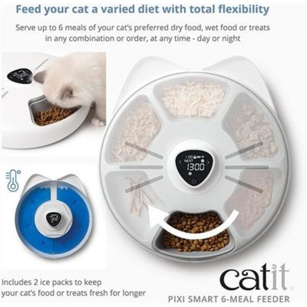 CATIT - PIXI Ice Packs To 6 Meal Feeder - (785.0331)