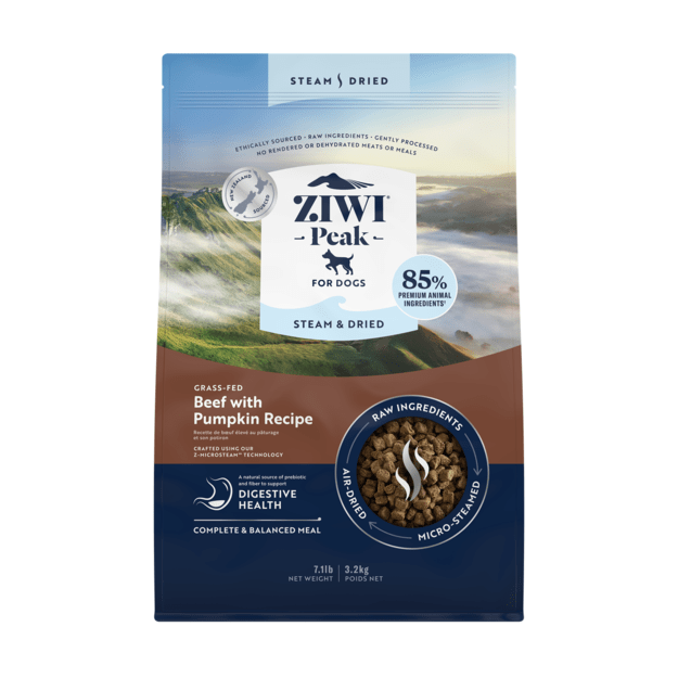 Ziwipeak - Steam & dried beef, dog 3,2 kg - (zp080)