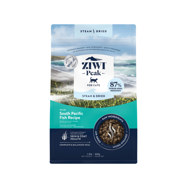 Ziwipeak - Steam & dried fish, cat 800 gr. - (zp077)