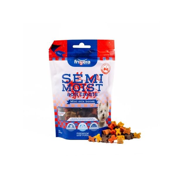 Frigera - Semi-Moist Treat Soft Mini Mix Bones 165g - (402285861227)