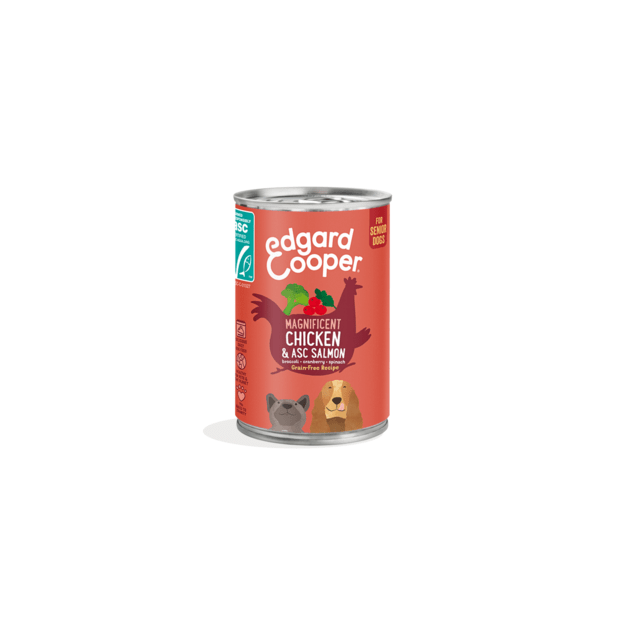 Edgard Cooper - Chicken & ASC Salmon Senior Wet food 400gr - (542503948534)