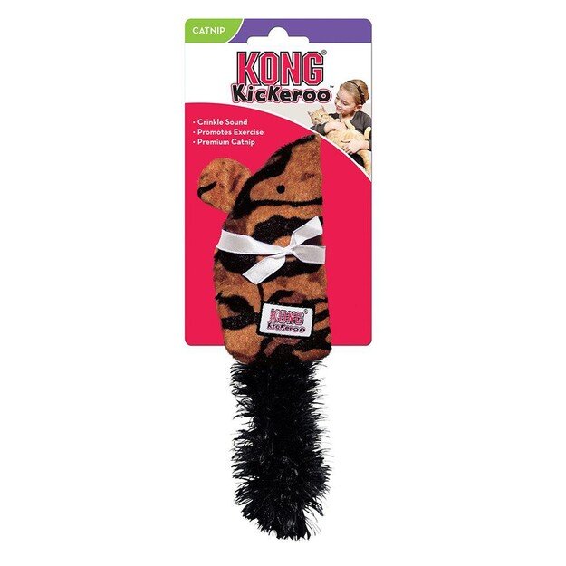 Kong - Kickeroo Mouse23x7x3cm with catnip assorted colours