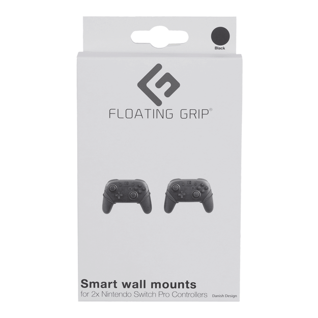 Nintendo Switch Pro Controller wall mount by FLOATING GRIP®, Black