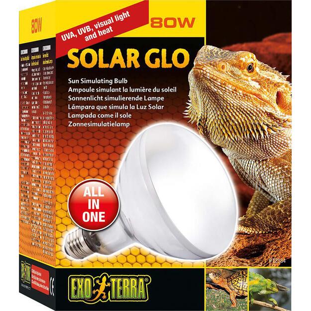 EXOTERRA - Solar Glo 80W Uva/Uvb Heat & Sunlight E27  - (220.1818)