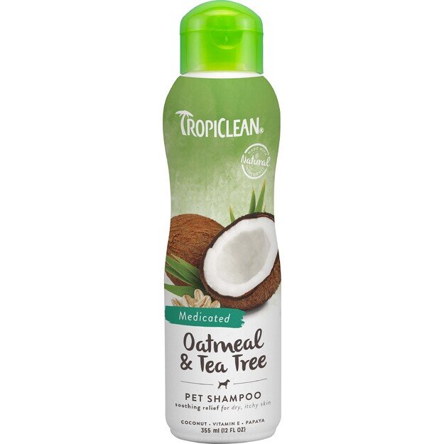 Tropiclean - oatmeal &  tea tree shampoo - 355ml (719.2108)