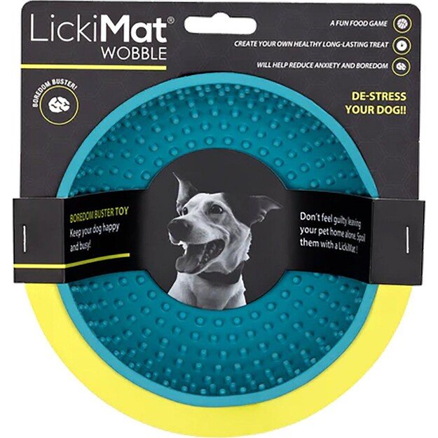 LICKIMAT - Dog Bowl Wobble Light Blue 17X17X8Cm - (645.5316)